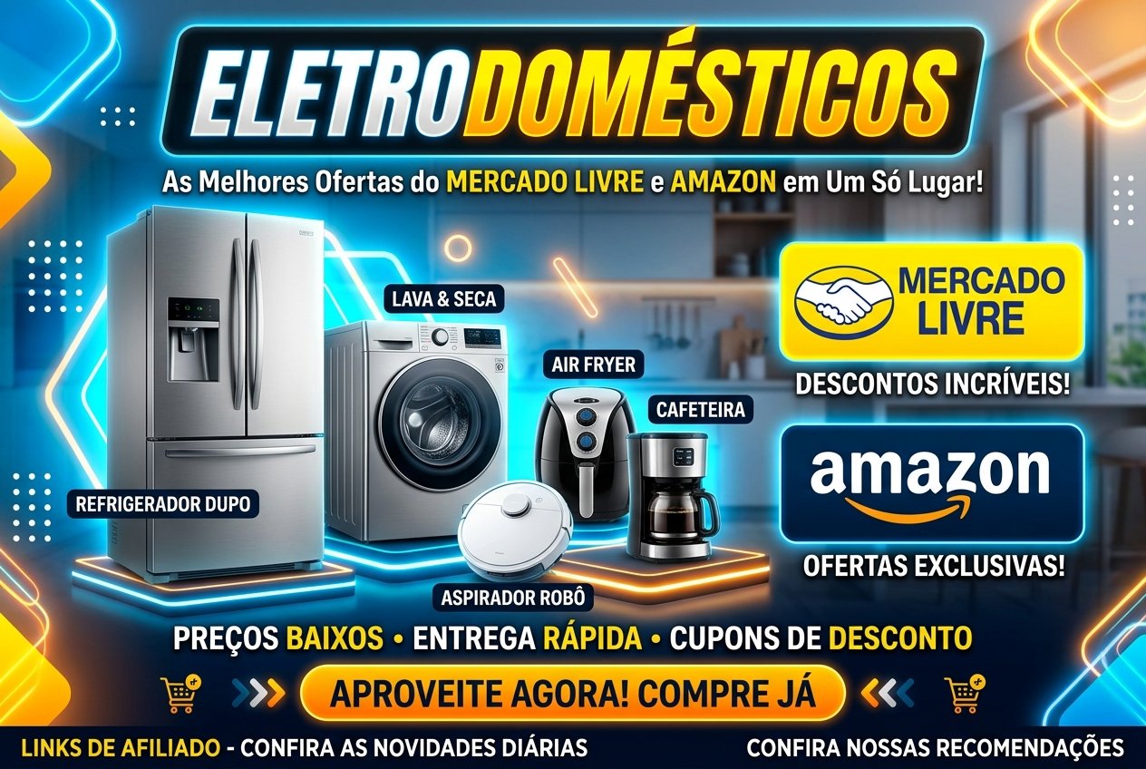 Eletrodomésticos em destaque nas melhores ofertas
